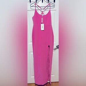 Likely Revolve Sammy Gown Maxi Dress in Pink Sugar Womens Size 12 New Barbie